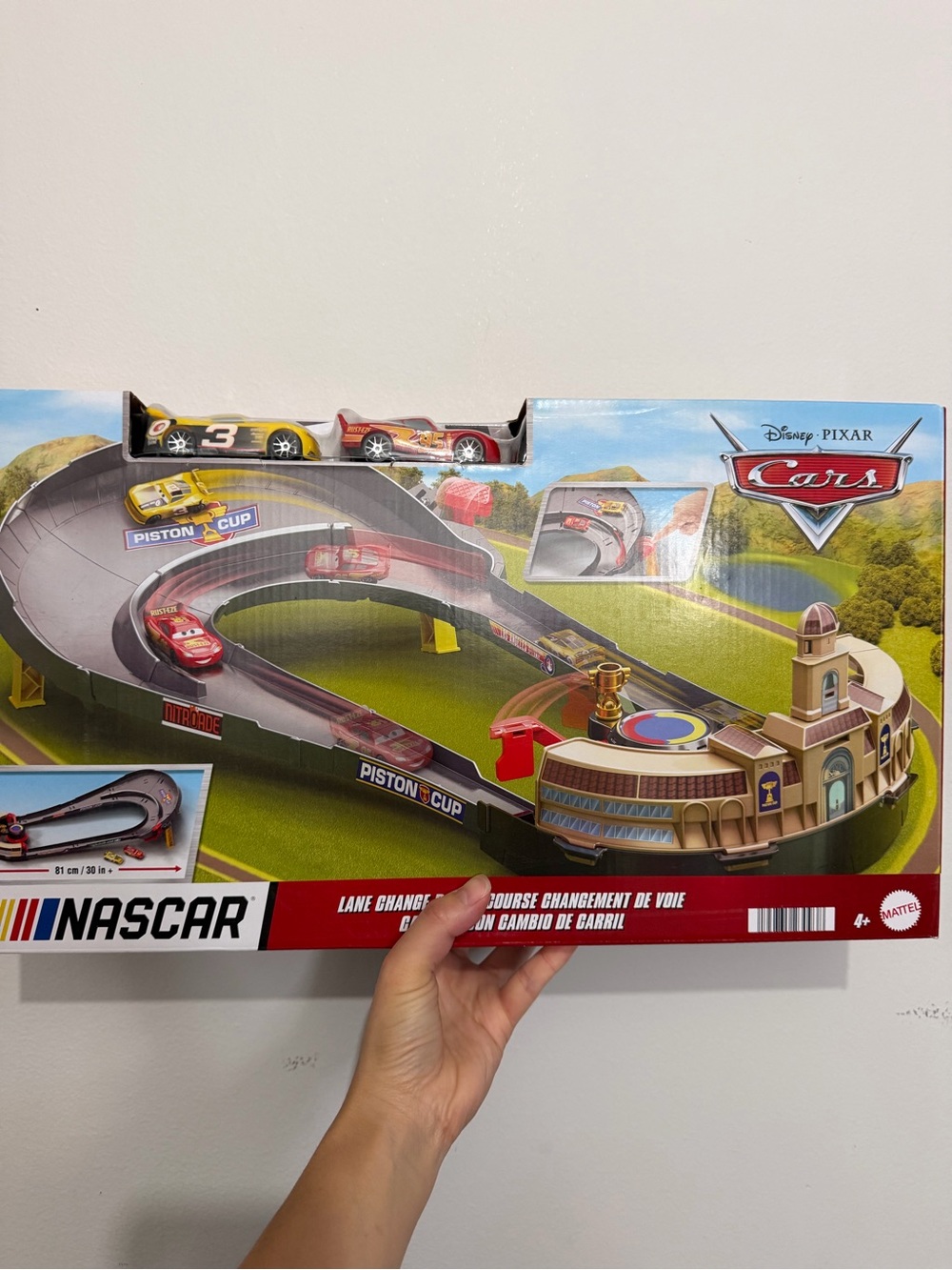 Piston Cup Race Track Playset - Red and Yellow